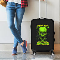 I'm A Nice Person Skull Luggage Cover - Wonder Print Shop