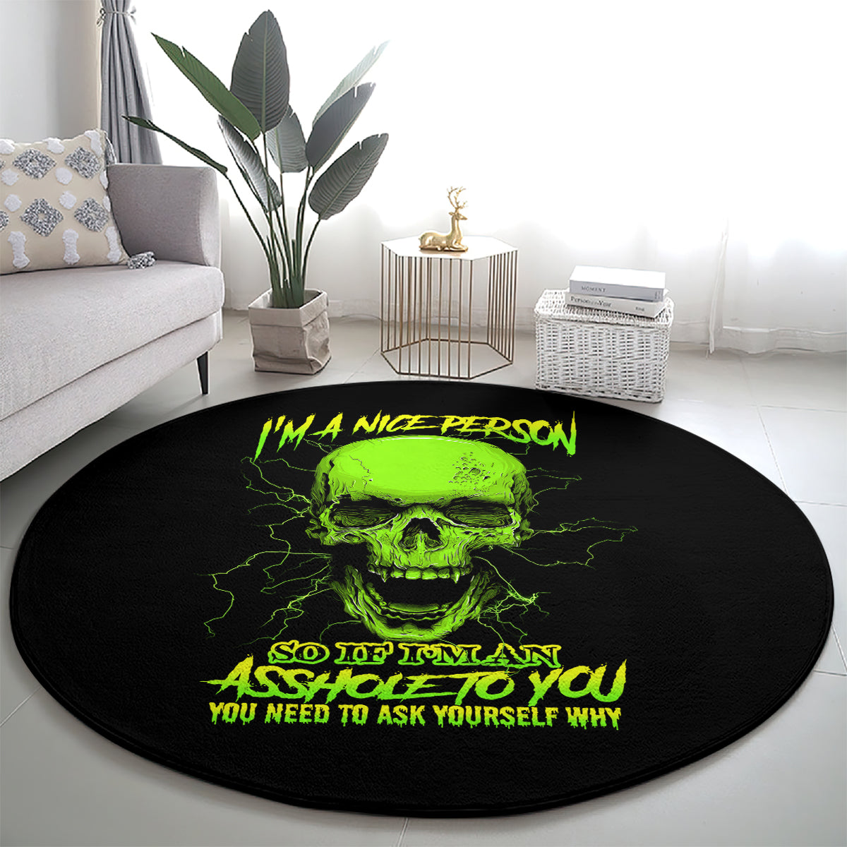 im-a-nice-person-skull-round-carpet