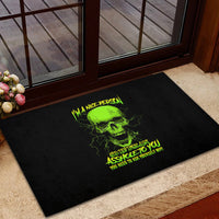 I'm A Nice Person Skull Rubber Doormat - Wonder Print Shop