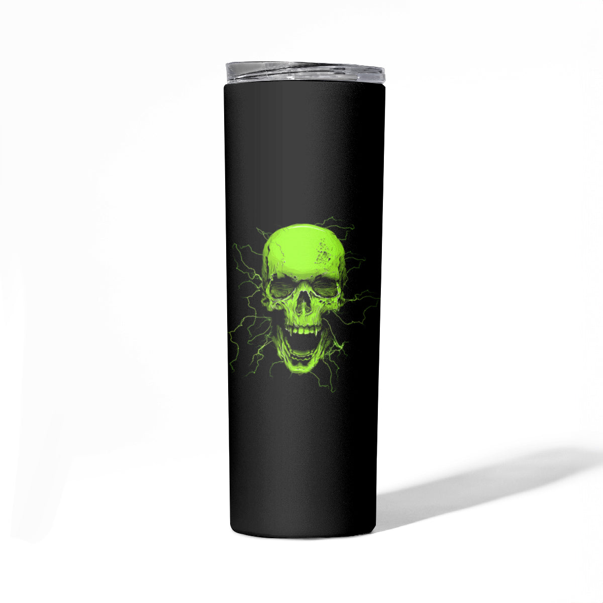 I'm A Nice Person Skull Skinny Tumbler - Wonder Print Shop