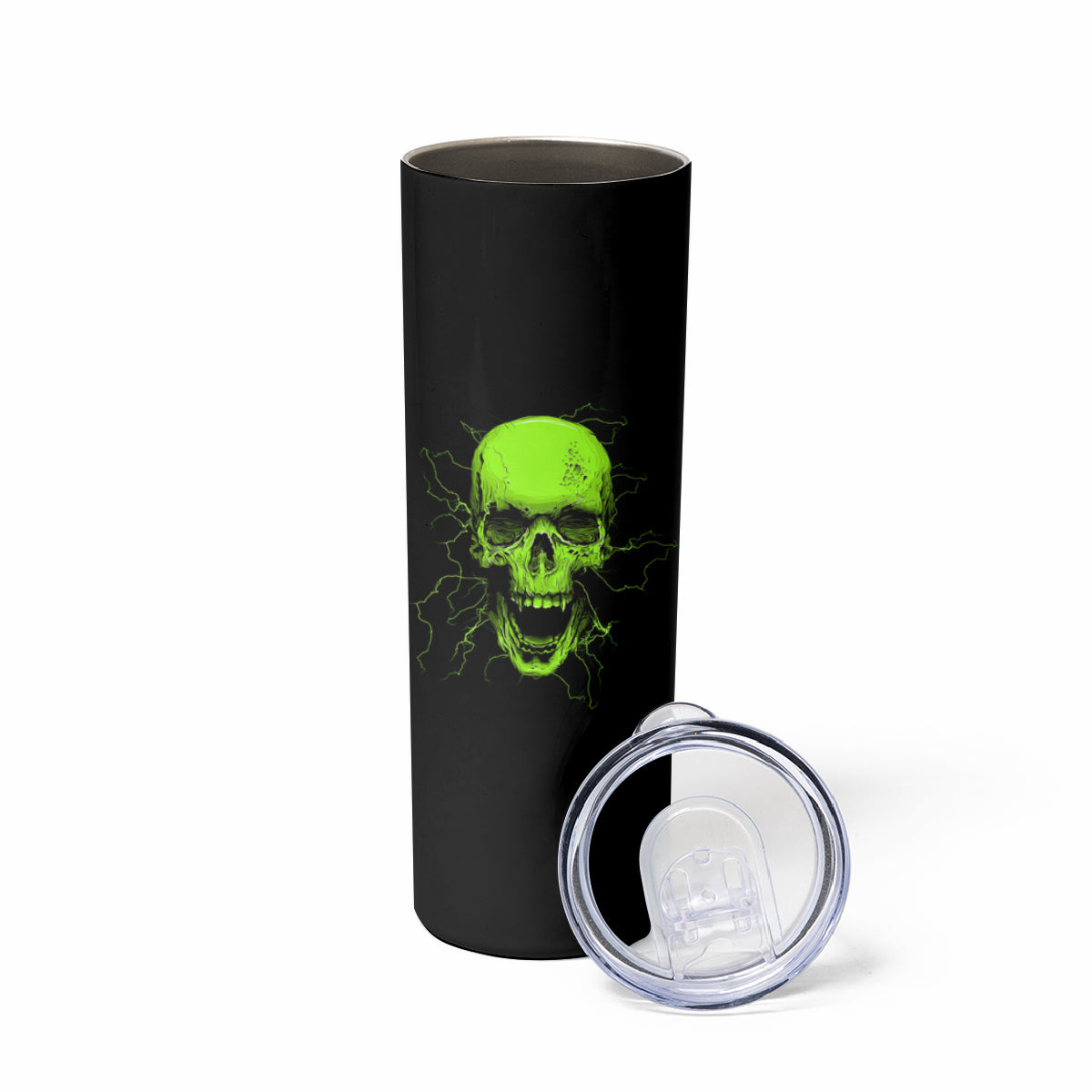 I'm A Nice Person Skull Skinny Tumbler - Wonder Print Shop