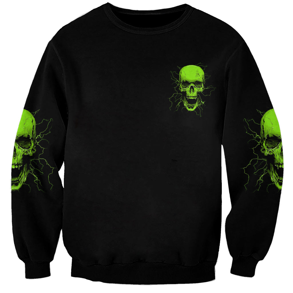 I'm A Nice Person Skull Sweatshirt - Wonder Print Shop