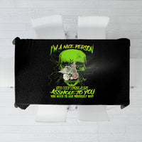 I'm A Nice Person Skull Tablecloth - Wonder Print Shop
