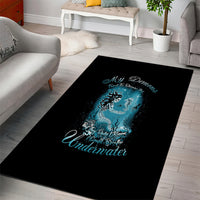 My Demons Tried To Drown Me Mermaid Area Rug - Wonder Print Shop