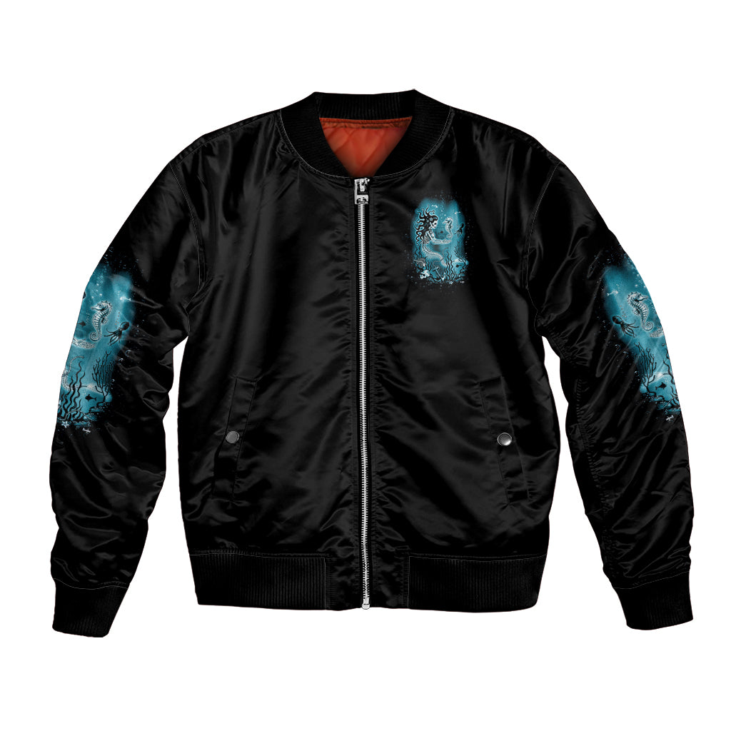 My Demons Tried To Drown Me Mermaid Bomber Jacket - Wonder Print Shop