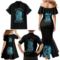 My Demons Tried To Drown Me Mermaid Family Matching Mermaid Dress and Hawaiian Shirt - Wonder Print Shop