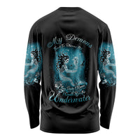 My Demons Tried To Drown Me Mermaid Long Sleeve Shirt - Wonder Print Shop