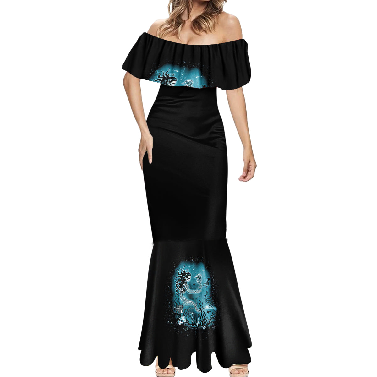 My Demons Tried To Drown Me Mermaid Mermaid Dress - Wonder Print Shop