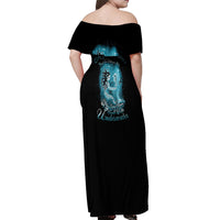My Demons Tried To Drown Me Mermaid Off Shoulder Maxi Dress - Wonder Print Shop