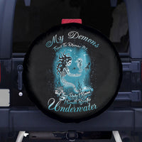 My Demons Tried To Drown Me Mermaid Spare Tire Cover - Wonder Print Shop