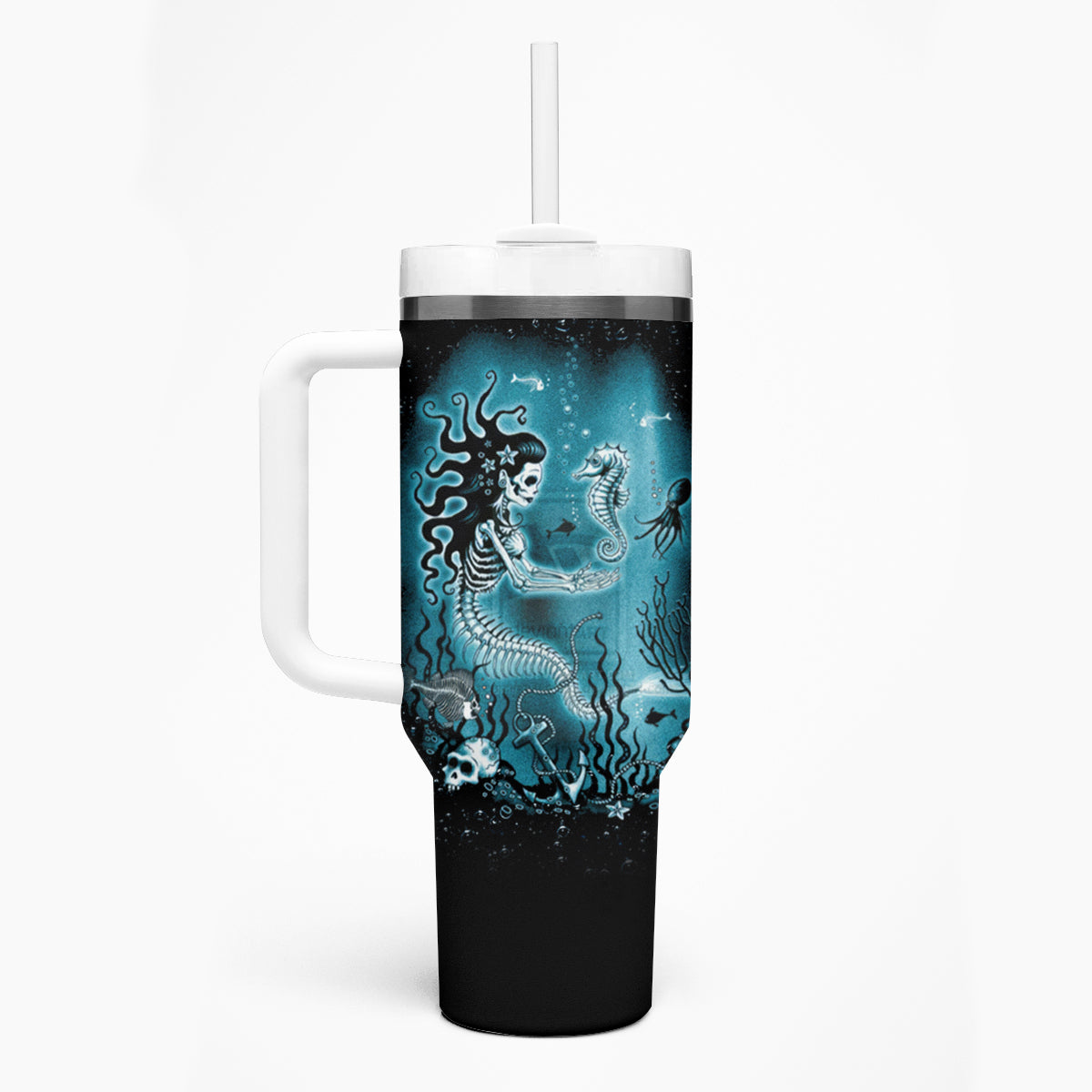 My Demons Tried To Drown Me Mermaid Tumbler With Handle - Wonder Print Shop