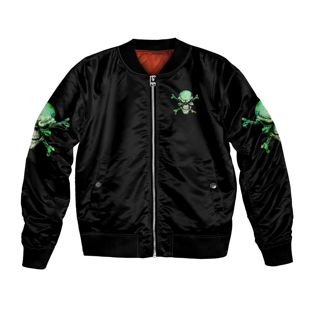 When I Was Born Mad Skull Bomber Jacket - Wonder Print Shop