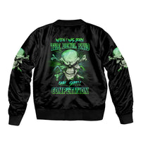 When I Was Born Mad Skull Bomber Jacket - Wonder Print Shop