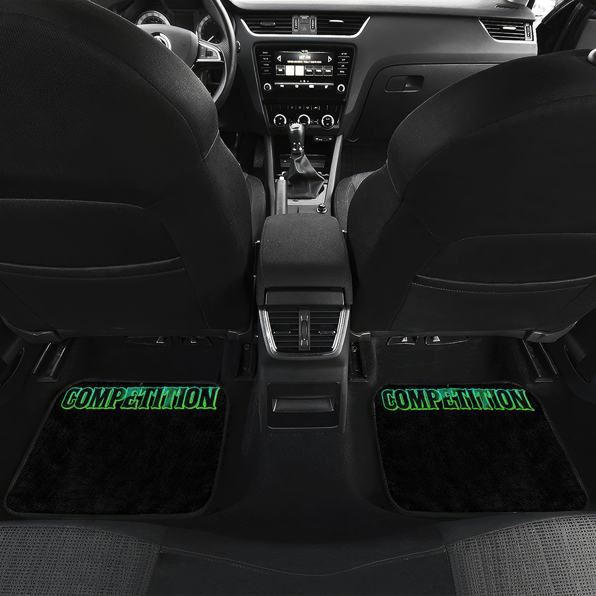 When I Was Born Mad Skull Car Mats - Wonder Print Shop
