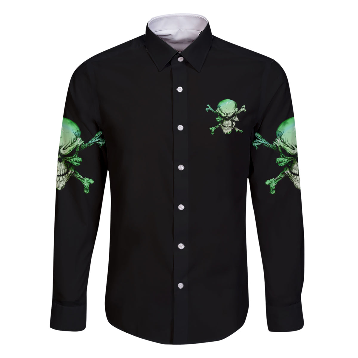 When I Was Born Mad Skull Family Matching Short Sleeve Bodycon Dress and Hawaiian Shirt - Wonder Print Shop