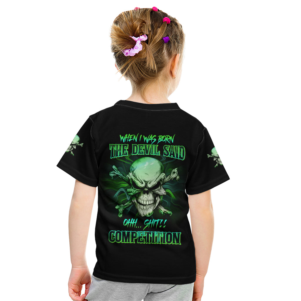 When I Was Born Mad Skull Kid T Shirt - Wonder Print Shop