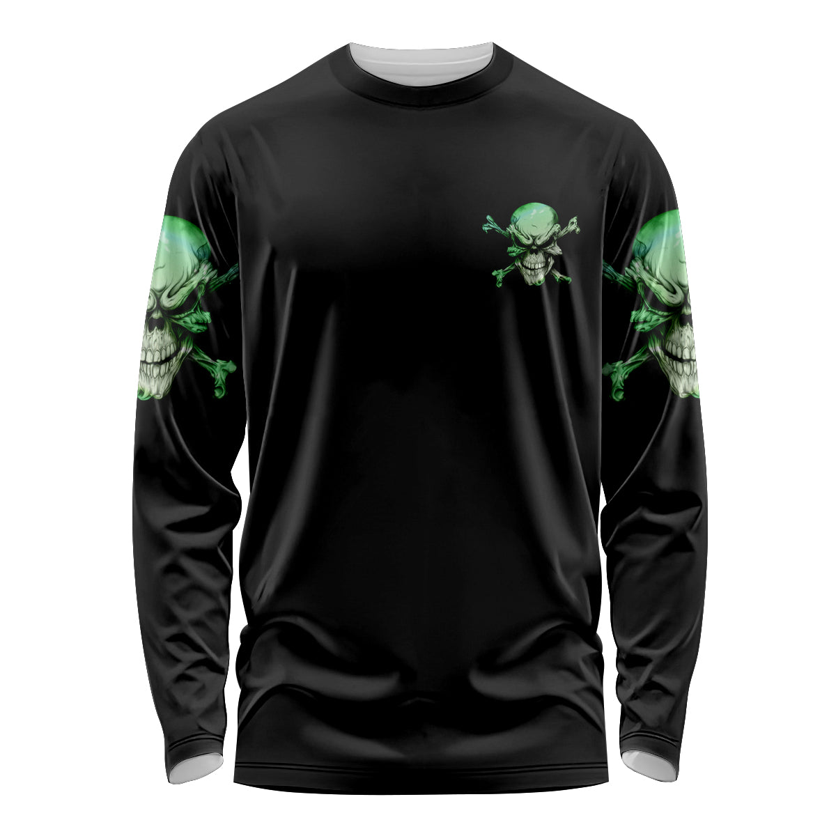 When I Was Born Mad Skull Long Sleeve Shirt - Wonder Print Shop