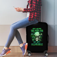 When I Was Born Mad Skull Luggage Cover - Wonder Print Shop