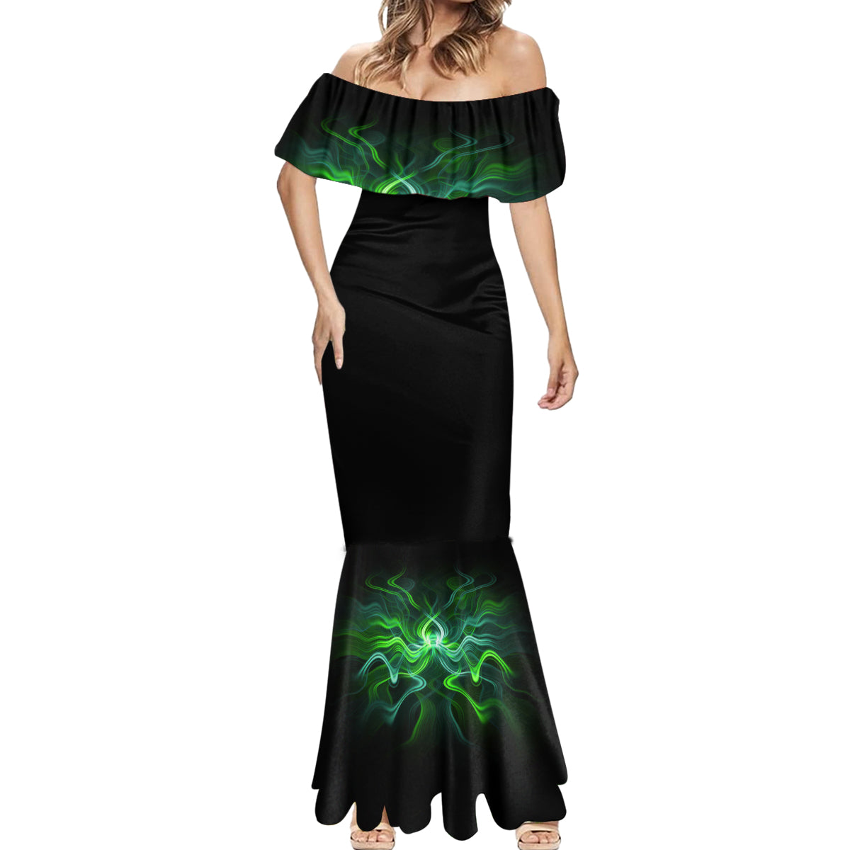 When I Was Born Mad Skull Mermaid Dress - Wonder Print Shop