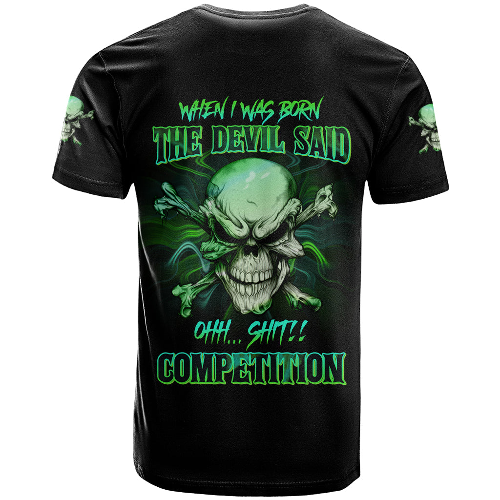 When I Was Born Mad Skull T Shirt - Wonder Print Shop