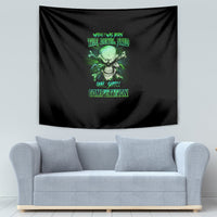 When I Was Born Mad Skull Tapestry - Wonder Print Shop