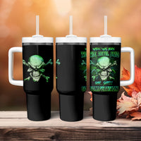 When I Was Born Mad Skull Tumbler With Handle - Wonder Print Shop