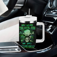 When I Was Born Mad Skull Tumbler With Handle - Wonder Print Shop