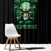 When I Was Born Mad Skull Window Curtain - Wonder Print Shop