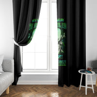 When I Was Born Mad Skull Window Curtain - Wonder Print Shop
