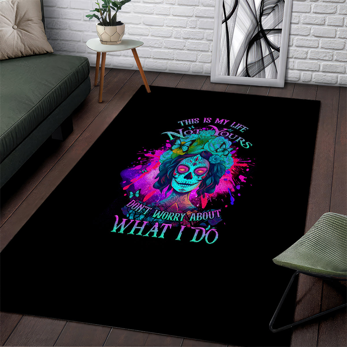 This Is My Life Not Yours Area Rug - Wonder Print Shop