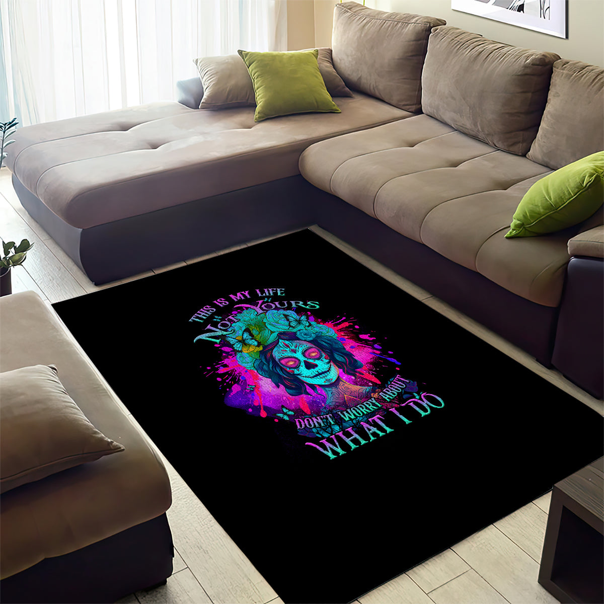 This Is My Life Not Yours Area Rug - Wonder Print Shop