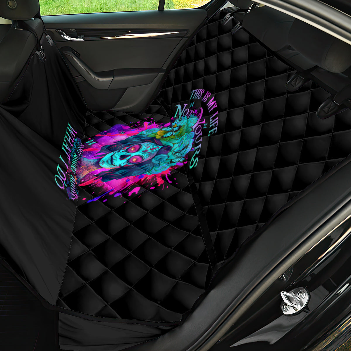 This Is My Life Not Yours Back Car Seat Cover - Wonder Print Shop