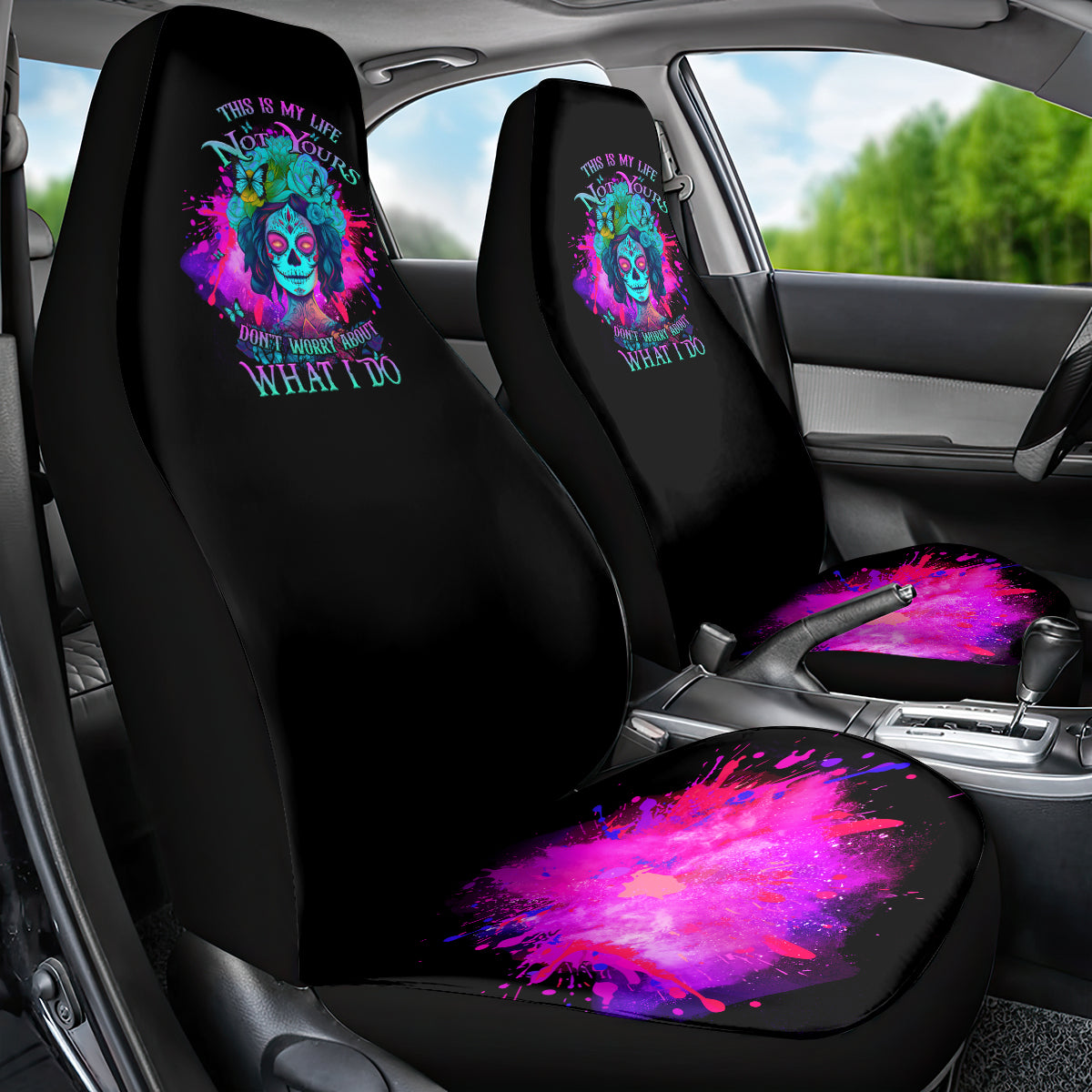 This Is My Life Not Yours Car Seat Cover - Wonder Print Shop