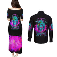 This Is My Life Not Yours Couples Matching Puletasi Dress and Long Sleeve Button Shirt - Wonder Print Shop