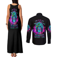 This Is My Life Not Yours Couples Matching Tank Maxi Dress and Long Sleeve Button Shirt - Wonder Print Shop