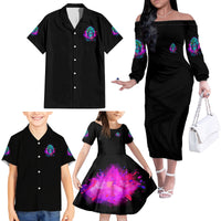 This Is My Life Not Yours Family Matching Off Shoulder Long Sleeve Dress and Hawaiian Shirt - Wonder Print Shop