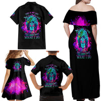 This Is My Life Not Yours Family Matching Off Shoulder Maxi Dress and Hawaiian Shirt - Wonder Print Shop