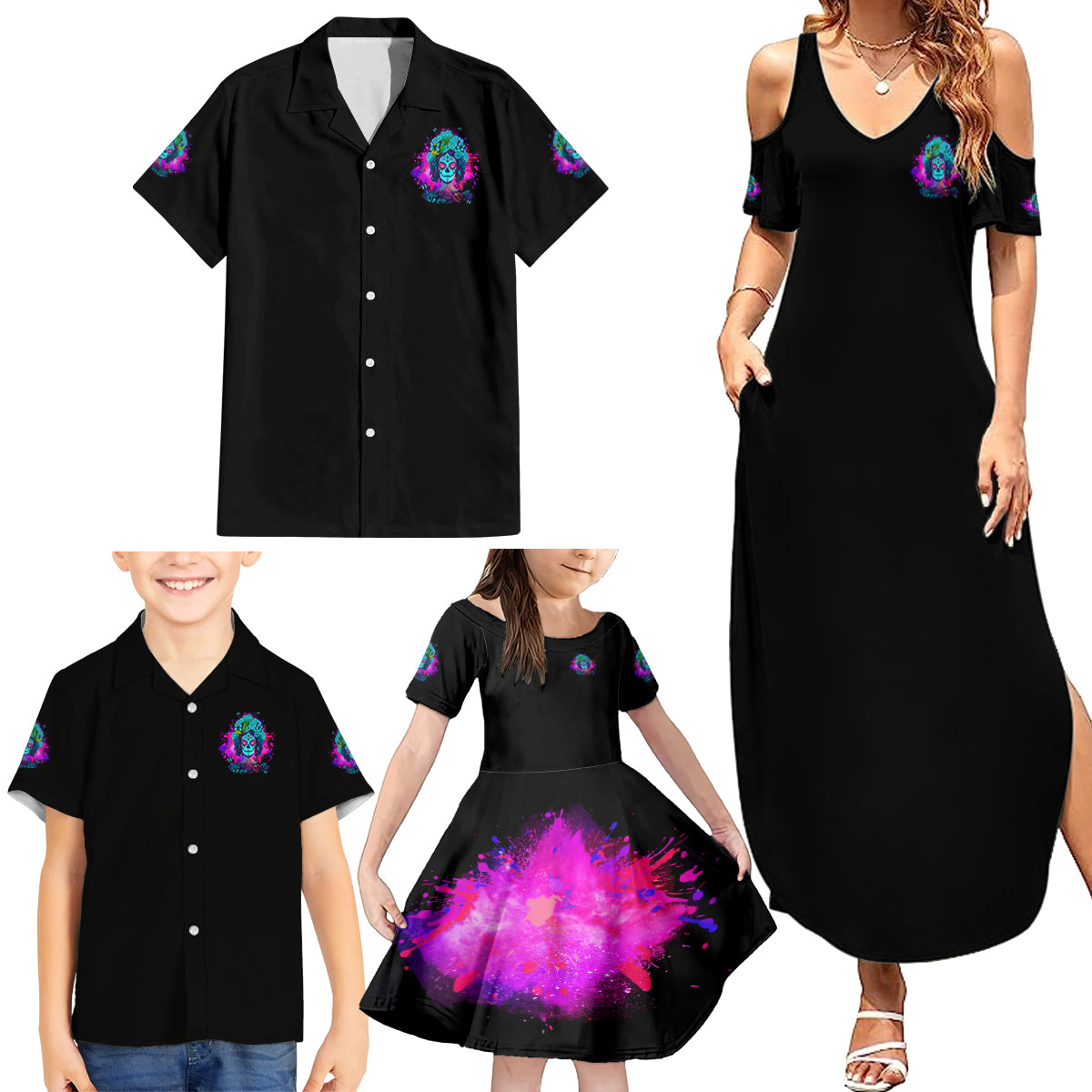 This Is My Life Not Yours Family Matching Summer Maxi Dress and Hawaiian Shirt - Wonder Print Shop