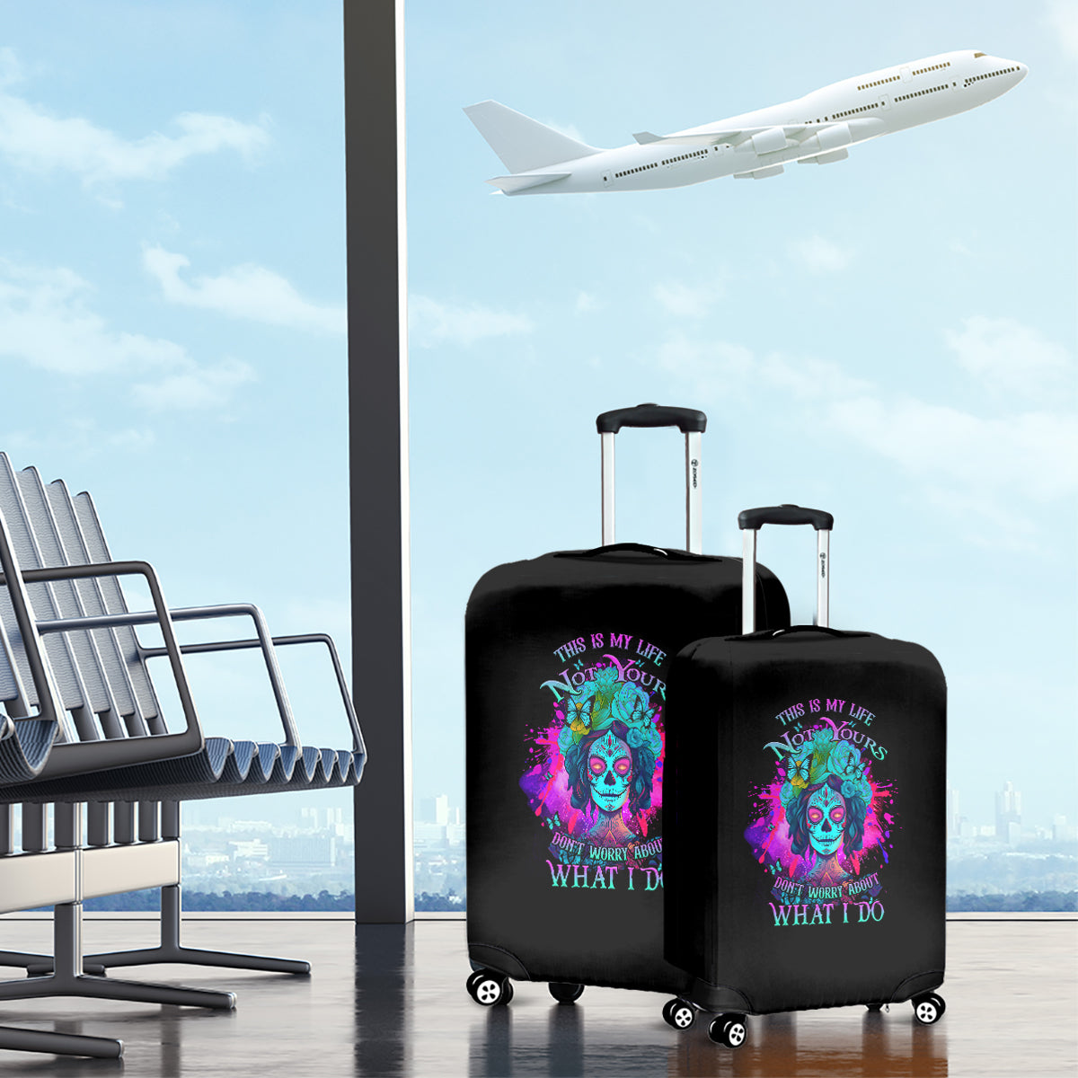 This Is My Life Not Yours Luggage Cover - Wonder Print Shop