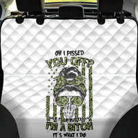 Oh I Pissed You Off Messy Bun Back Car Seat Cover - Wonder Print Shop