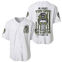 Oh I Pissed You Off Messy Bun Baseball Jersey - Wonder Print Shop