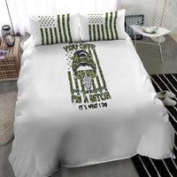 Oh I Pissed You Off Messy Bun Bedding Set - Wonder Print Shop