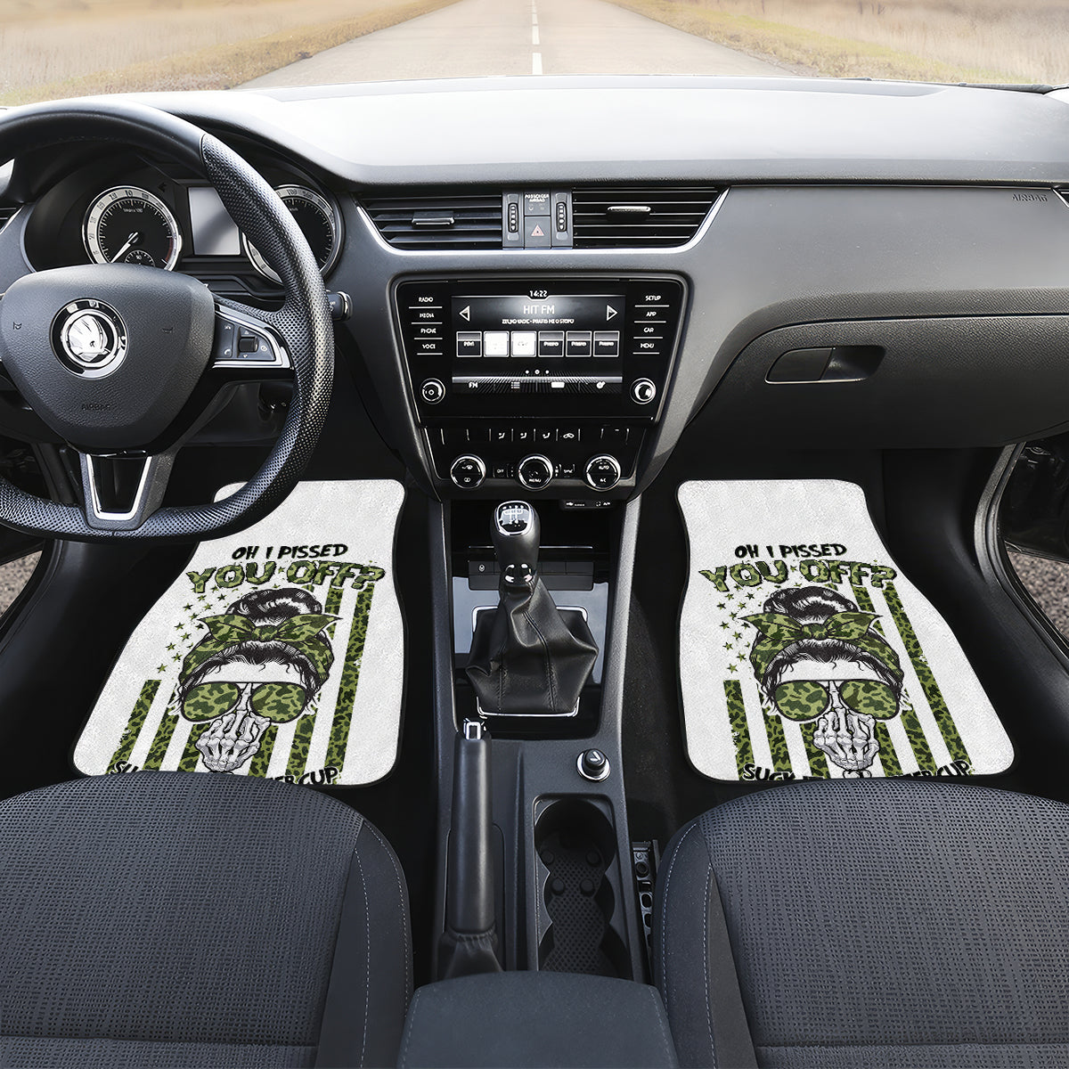 Oh I Pissed You Off Messy Bun Car Mats - Wonder Print Shop