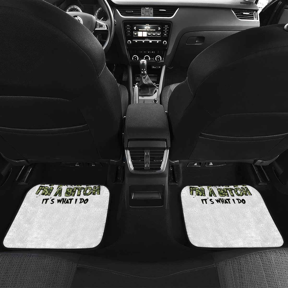 Oh I Pissed You Off Messy Bun Car Mats - Wonder Print Shop