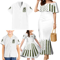 Oh I Pissed You Off Messy Bun Family Matching Mermaid Dress and Hawaiian Shirt - Wonder Print Shop