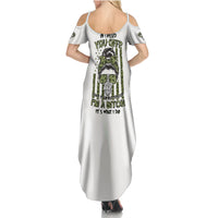 Oh I Pissed You Off Messy Bun Family Matching Summer Maxi Dress and Hawaiian Shirt - Wonder Print Shop