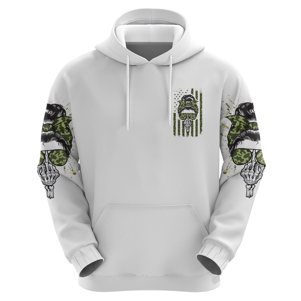 Oh I Pissed You Off Messy Bun Hoodie - Wonder Print Shop