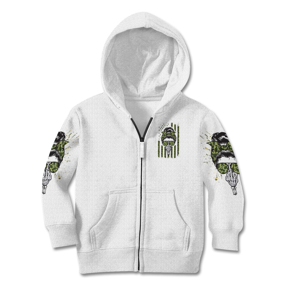 Oh I Pissed You Off Messy Bun Kid Hoodie - Wonder Print Shop