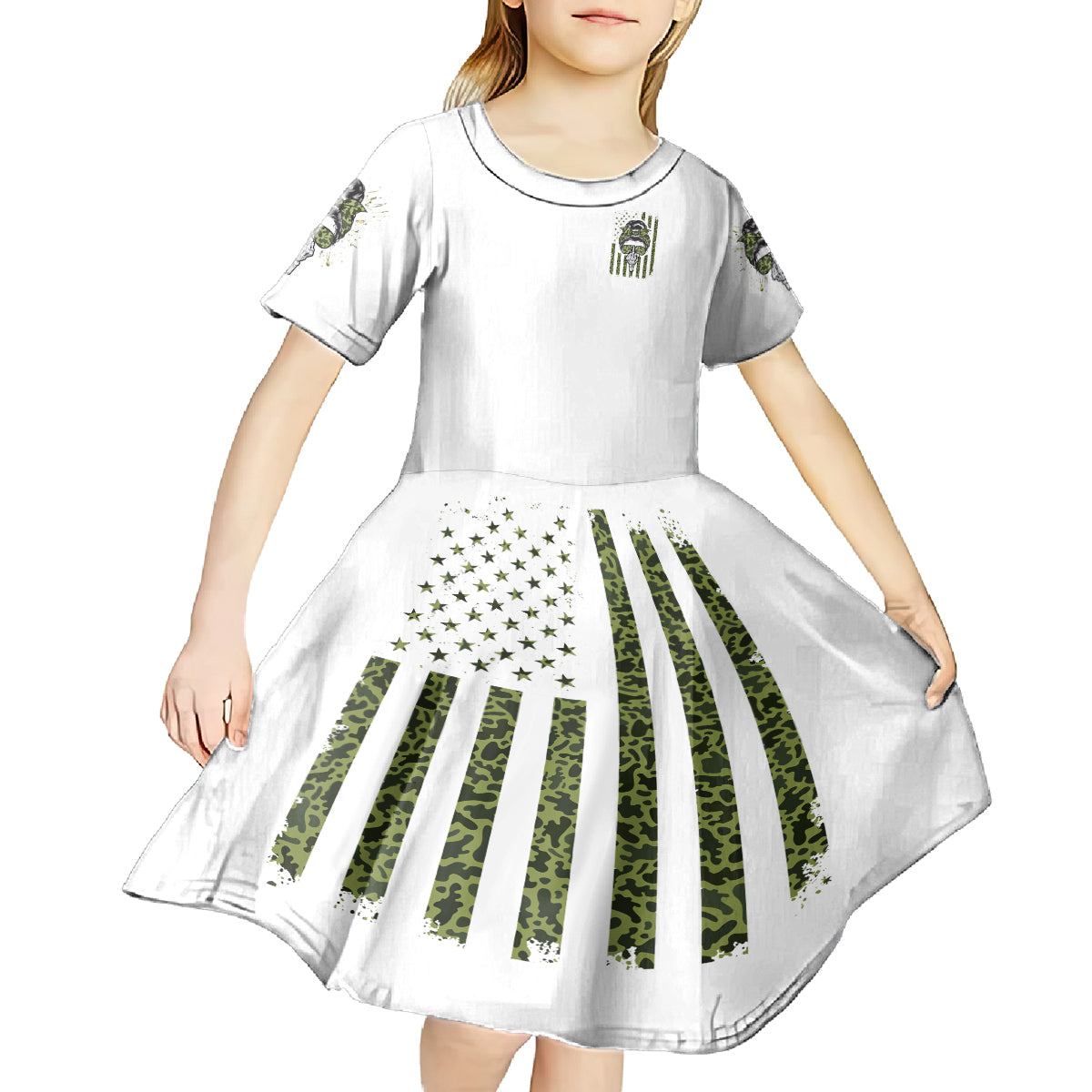 Oh I Pissed You Off Messy Bun Kid Short Sleeve Dress - Wonder Print Shop