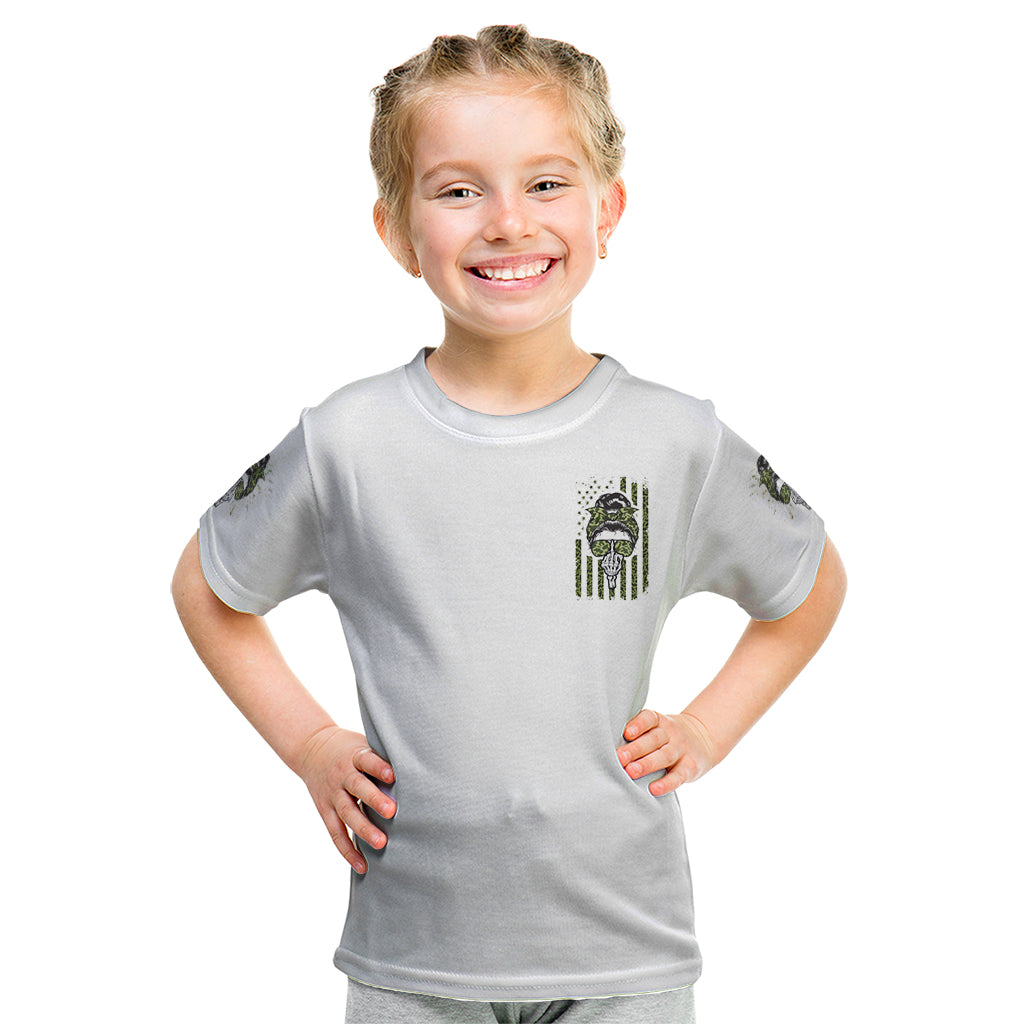 Oh I Pissed You Off Messy Bun Kid T Shirt - Wonder Print Shop